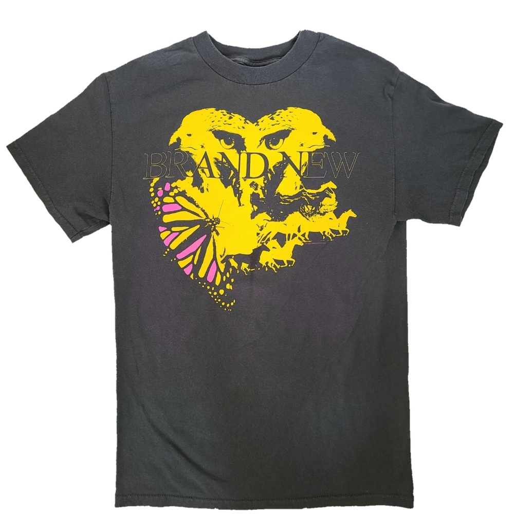 Brand New Band Owl and Butterfly Vintage T-Shirt